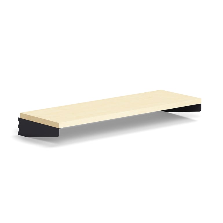 E-shop Polica RELY, laminát, 900x300 mm, antracit/buk