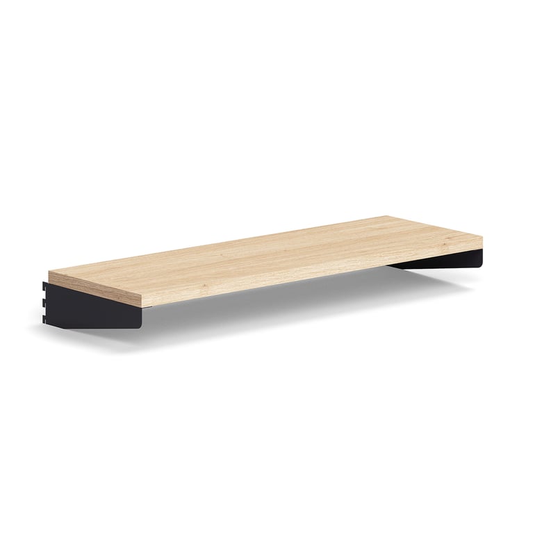 E-shop Polica RELY, laminát, 900x300 mm, antracit/dub