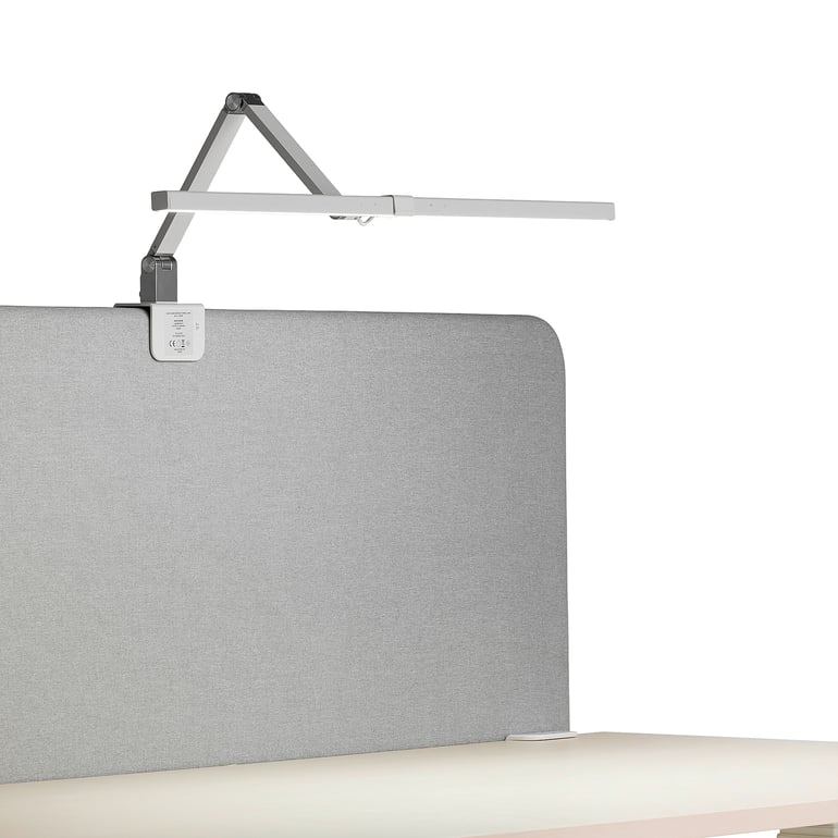 E-shop Stolová lampa SCREENLITE, LED, s držiakom na monitor, biela