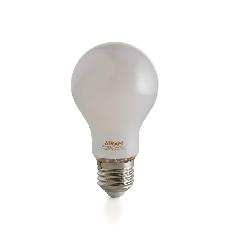 LED žiarovka, E27, 4,2 W, 3000 K, stmievateľná, biela
