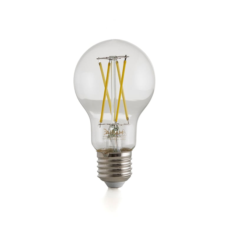 LED žárovka, E27, 2.2W, 3000K, dlouhá životnost, čirá