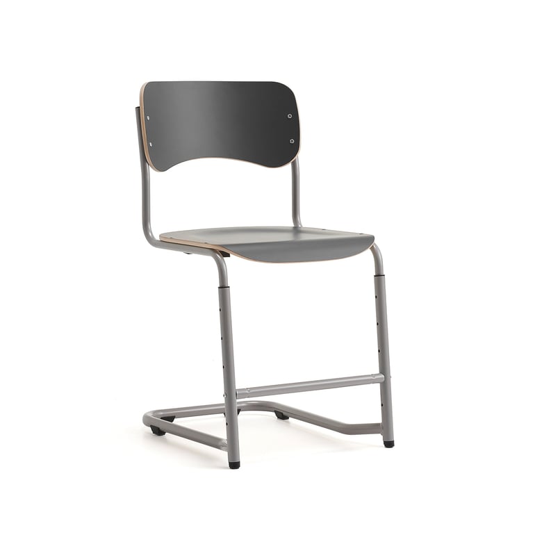 Levně Školní židle ELEVATE, nastavitelná výška 460-640 mm, stříbrná/antracitová