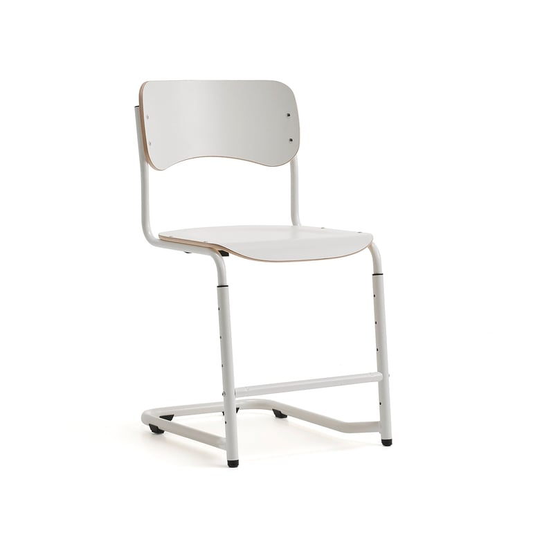 Levně Školní židle ELEVATE, nastavitelná výška 460-640 mm, bílá