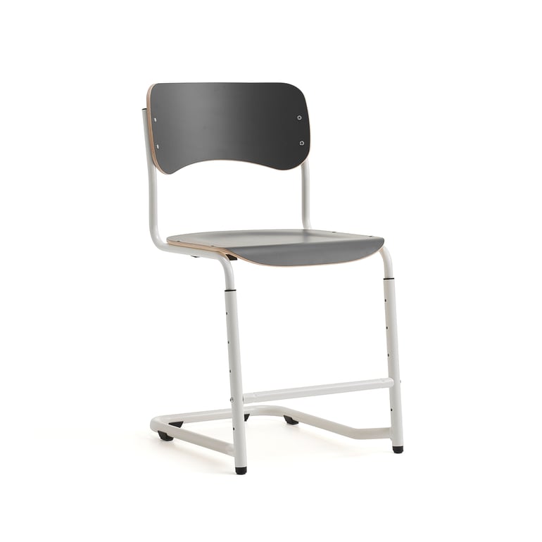 E-shop Študentská stolička ELEVATE, nastaviteľná výška: 460-520 mm, biela/antracit