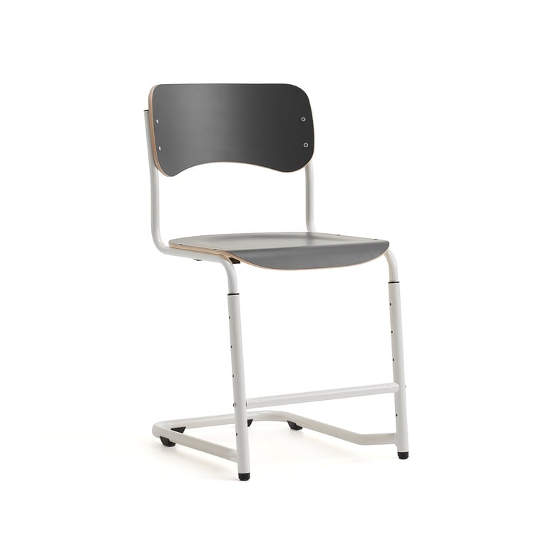 Levně Školní židle ELEVATE, nastavitelná výška 460-640 mm, bílá/antracitová
