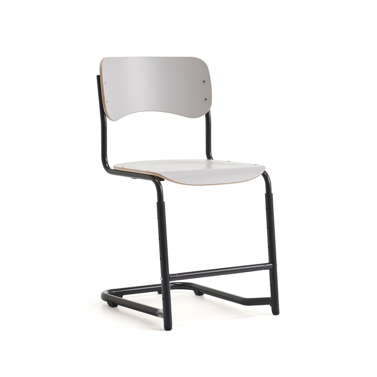E-shop Študentská stolička ELEVATE, nastaviteľná výška: 460-520 mm, antracit/šedá