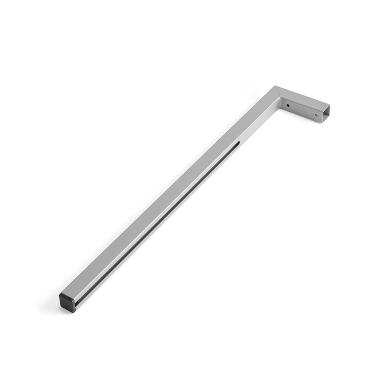 Levně Konzola na sloupek k pracovnímu stolu MOTION, 700 mm, stříbrná