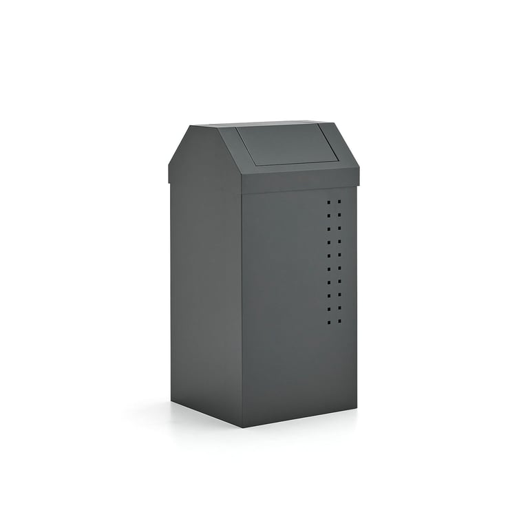 Odpadkový kôš TYSON, s výkyvným vekom, 100 litrov, antracit