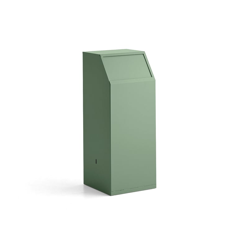 Odpadkový kôš s push vekom MELROSE, 1000x395x400 mm, svetlozelená