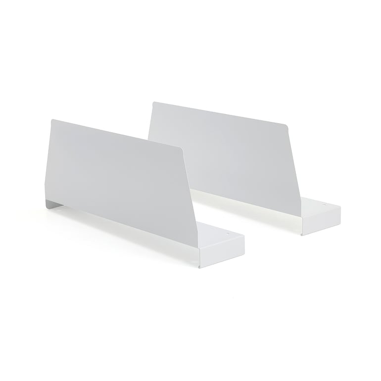 Fotografie produktu: Přepážka na polici SUPPLY, 2 kusy, 160x440 mm, bílá
