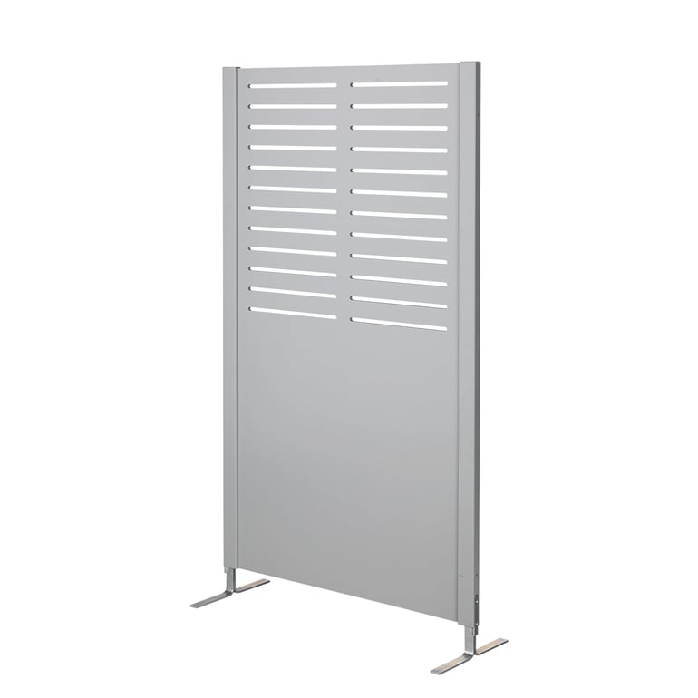 Levně Dřevěný paraván FREE, vzor pruh, 1720x940 mm, šedá
