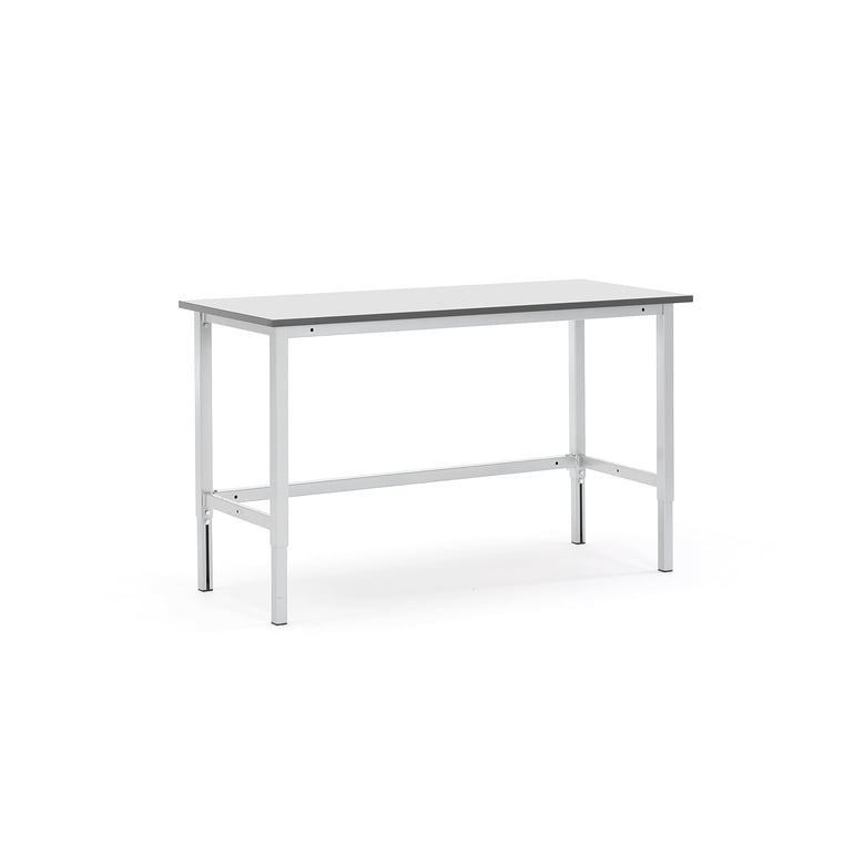 Manuálne výškovo nastaviteľný dielenský stôl MOTION, nosnosť 400 kg, 1500x600 mm