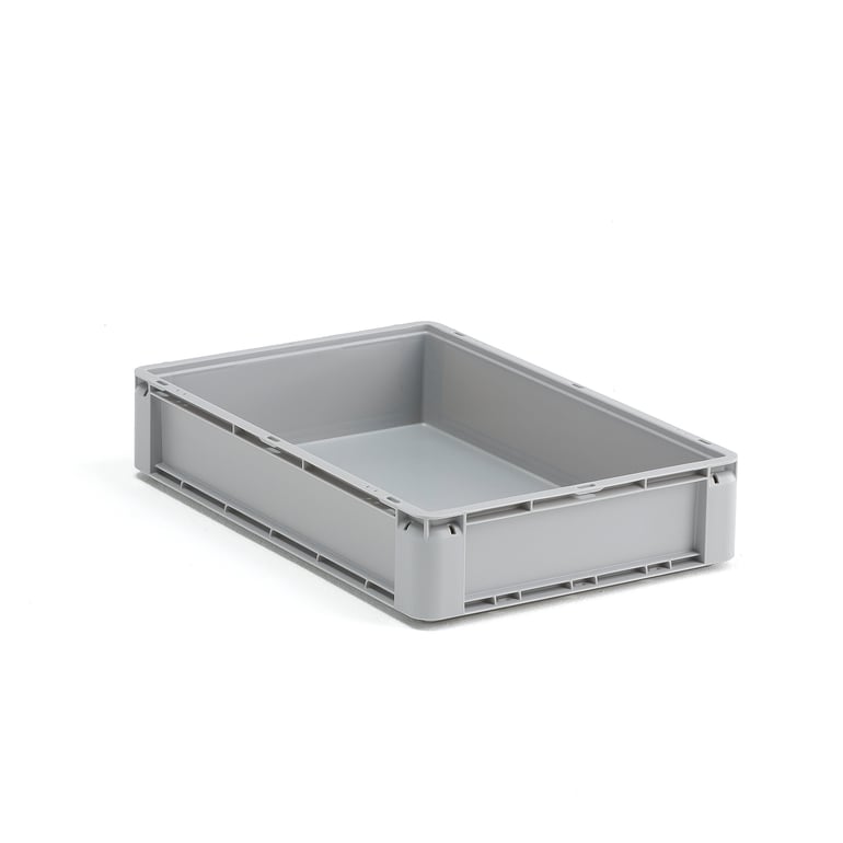 Plastback EURO , 21 liter, 600x400x120 mm, grå | AJ Produkter