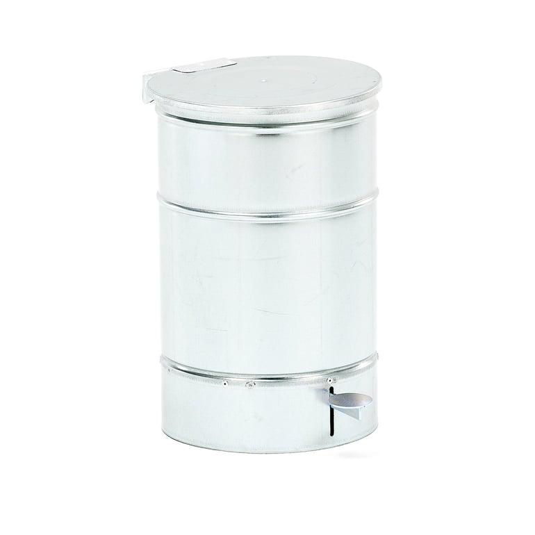 Solvent rag bin LISTON, Ø 320x480 mm, 30 L, galvanised | AJ Products IE
