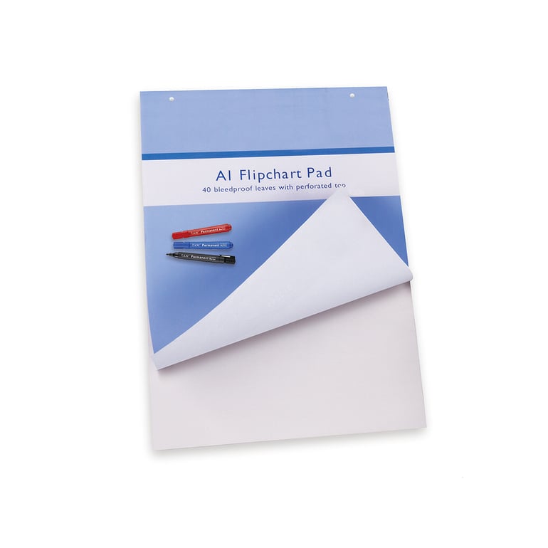 Flipchart pad, A1, 1 pack of 5 | AJ Products UK