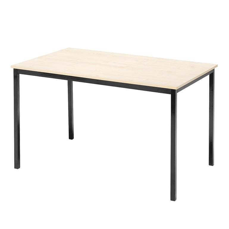 Levně Jídelní stůl JAMIE, 1200x800 mm, bříza, černá