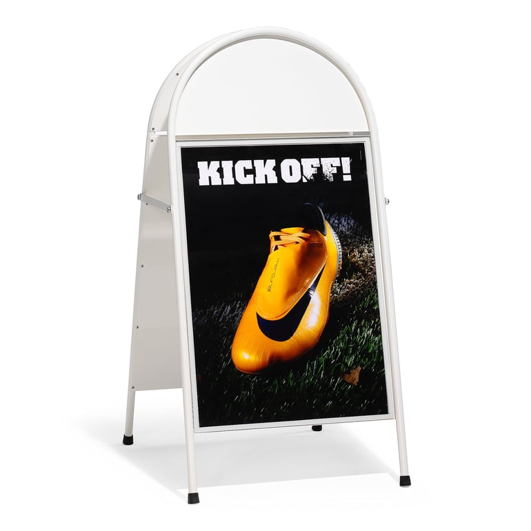 Levně Reklamní stojan BASIC, 500x700 mm, bílá
