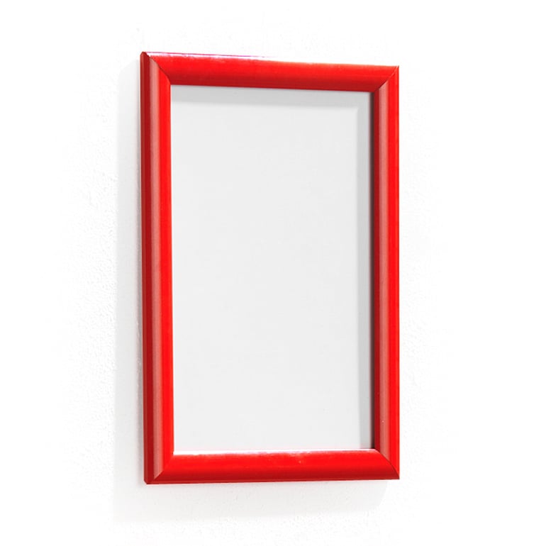 Levně Zaklapávací rám, A4, červená