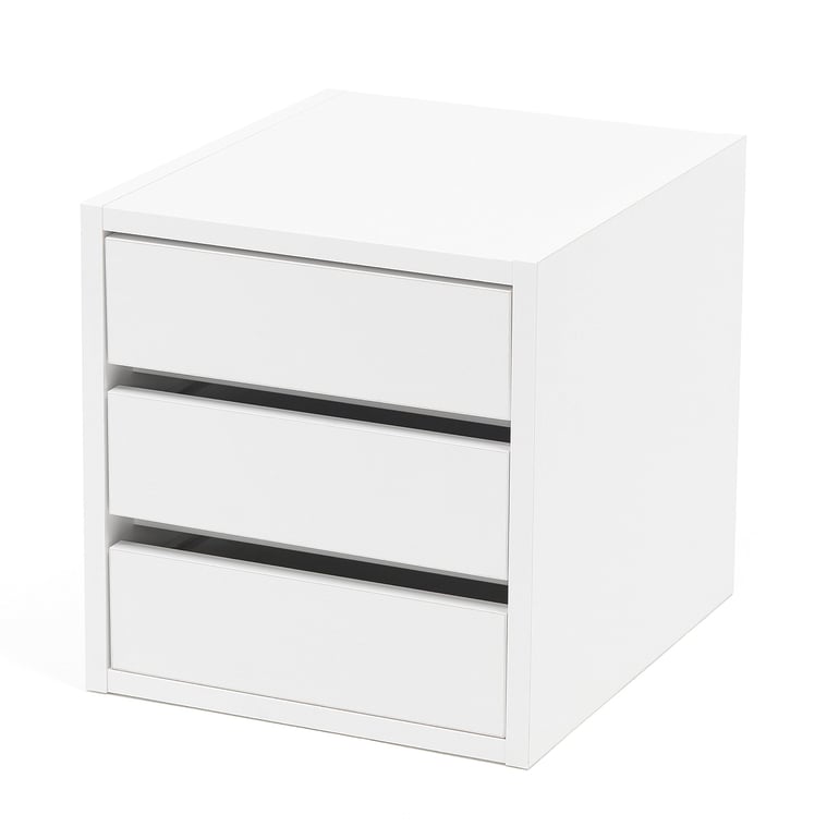 Zásuvková jednotka FLEXUS/NOMAD, 3 zásuvky, 375x360x410 mm, biela