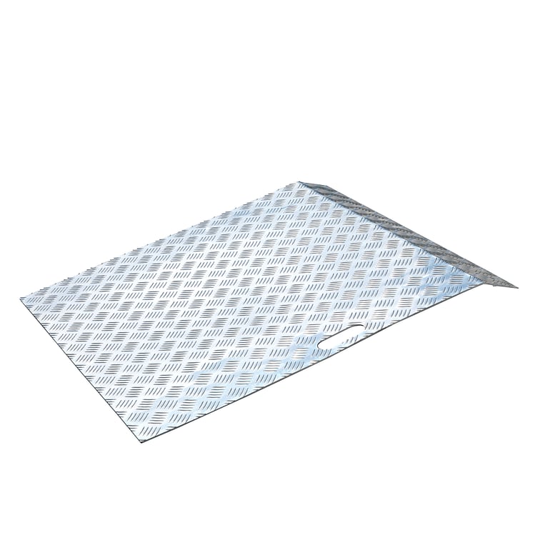 Levně Nájezdová rampa, 150 kg, 800x800 mm, hliníková