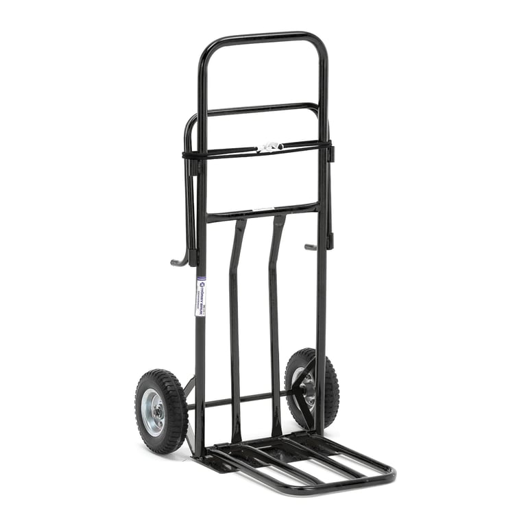 Levně Multifunkční vozík, držák na pytle, nosnost 100 kg, černý