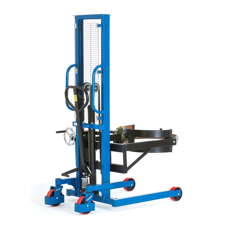 Levně Hydraulický manipulátor se sudy, 400 kg, max. naklopení 163°