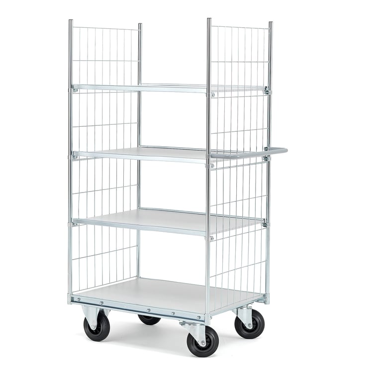 Levně Policový vozík CARRIER, 4 police, 800x600 mm