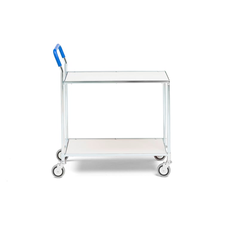 Levně Policový vozík PUSH, 760x430 mm, bílý