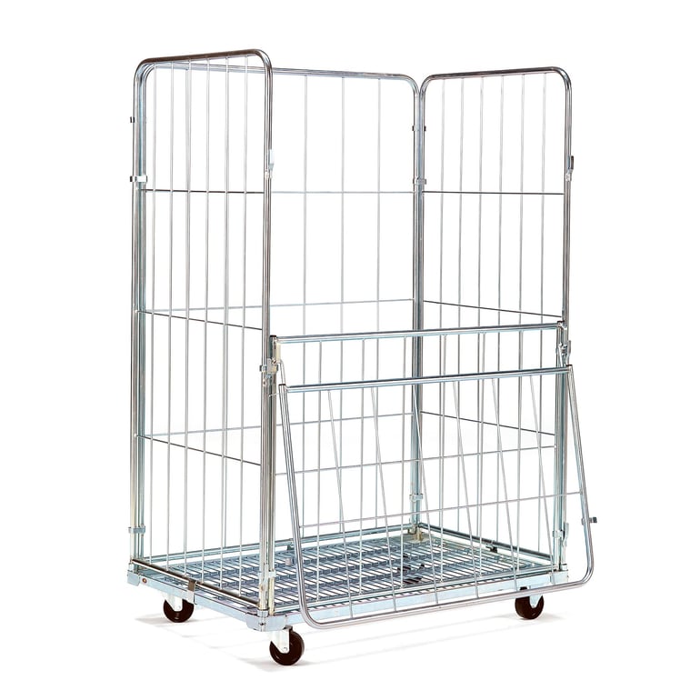 Rullcontainer MARCH, 2 dörrar, 1200x800x1800 mm | AJ Produkter