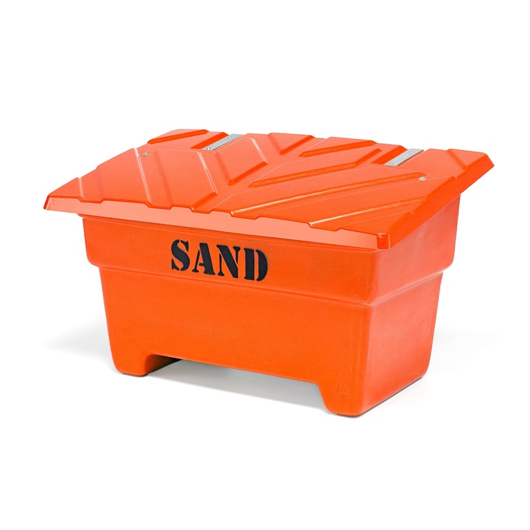 Kontajner na skladovanie piesku, 550 L, oranžový