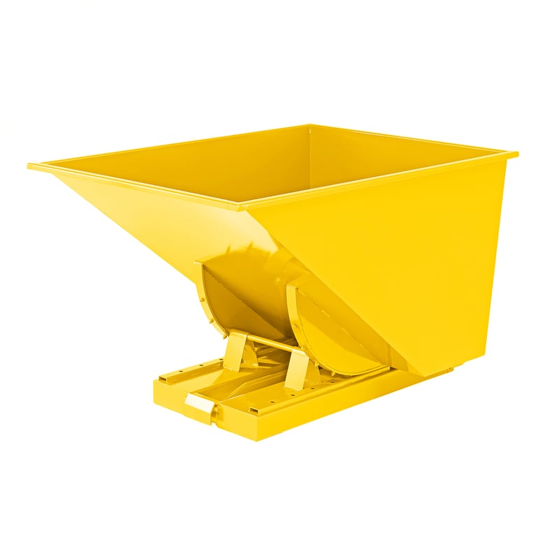 Auto self tipping skip SPECTRA, 1525x1215x870 mm, 900 L, yellow | AJ ...