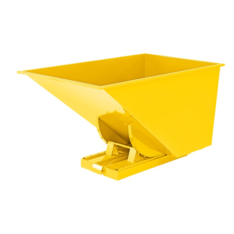 Auto self tipping skip SPECTRA, 1700x1215x1045 mm, 1100 L, yellow | AJ ...