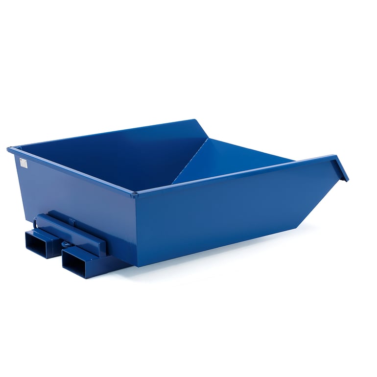 Levně Výklopný kontejner HEAP, nízký, 750 l, modrý