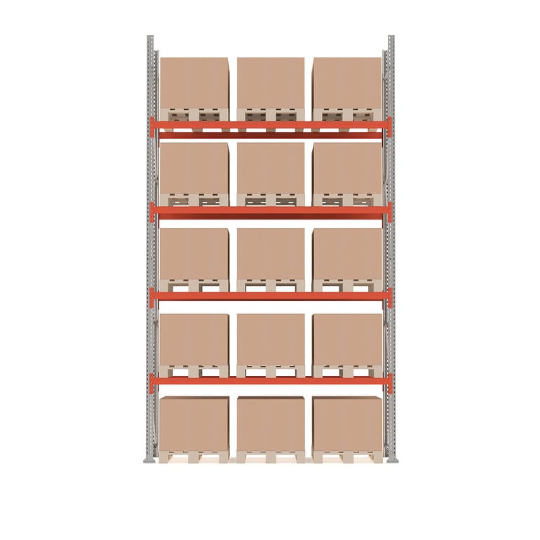 Pallet racking ULTIMATE, basic unit, 5000x2750x1100 mm, 15 x 500 kg ...