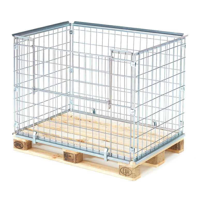 Pallcontainer BULK, 1220x820x870 mm | AJ Produkter