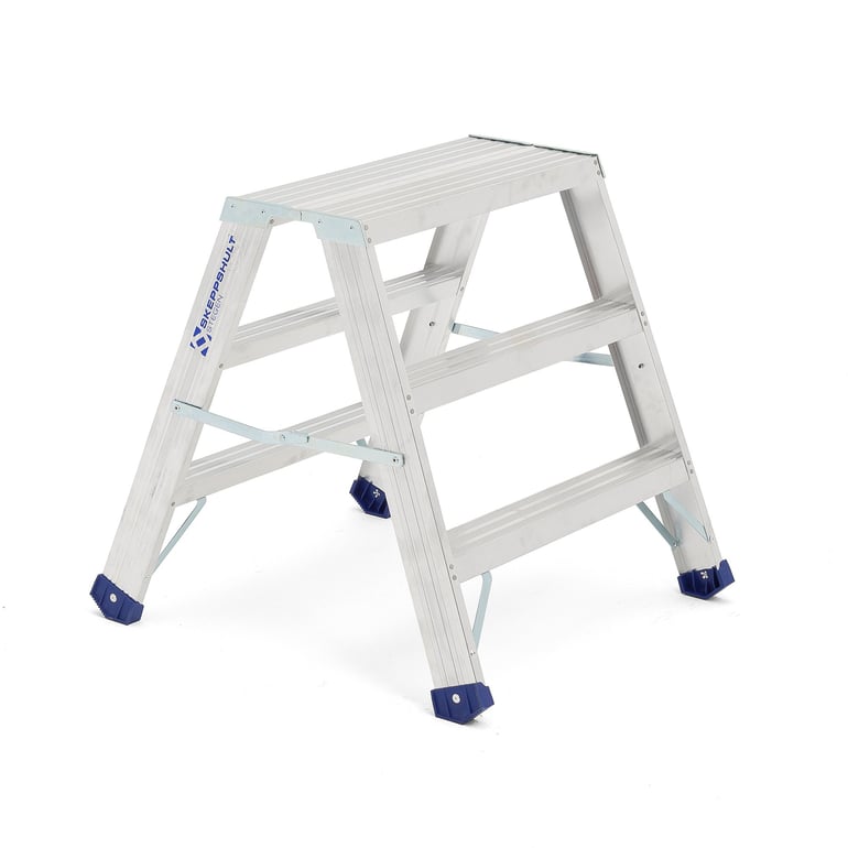 Double sided steps CREST, 3 treads, H 715 mm | AJ Products IE