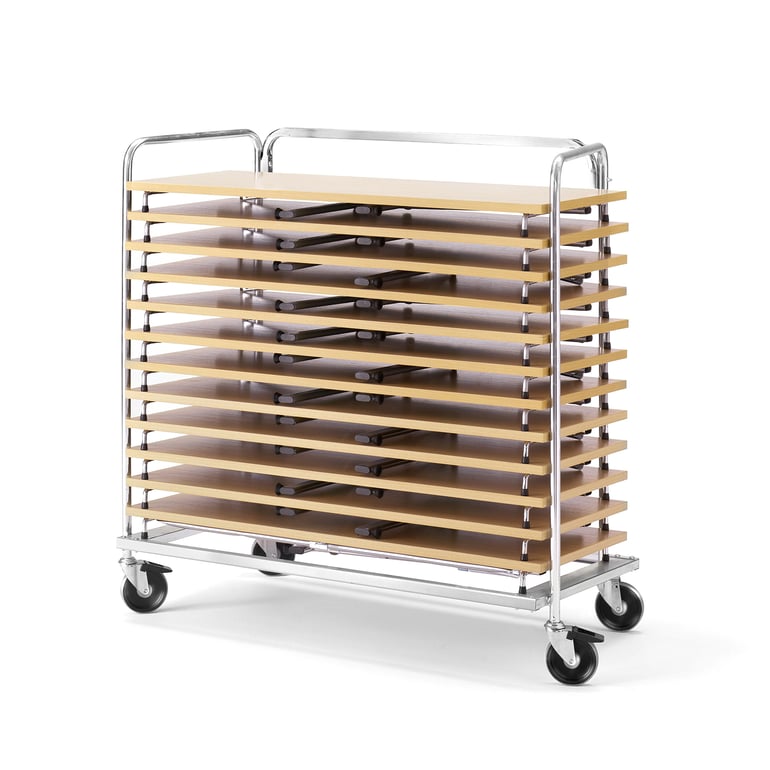 Levně Vozík na stoly, na 12 stolů 1200x500 nebo 1200x600 mm