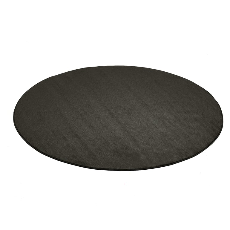 Levně Kulatý koberec KALLE, Ø2500 mm, tmavě šedý