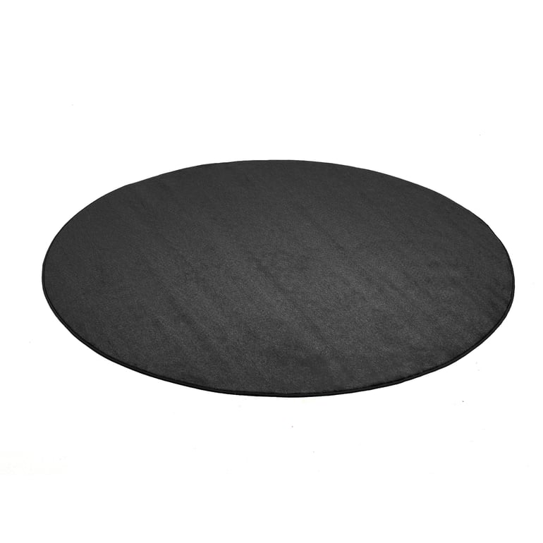 Levně Kulatý koberec KALLE, Ø2000 mm, tmavě šedý
