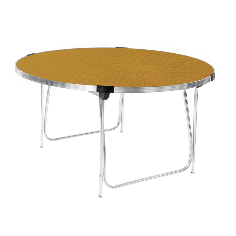 Round folding table, Ø 1520x698 mm, oak | AJ Products UK