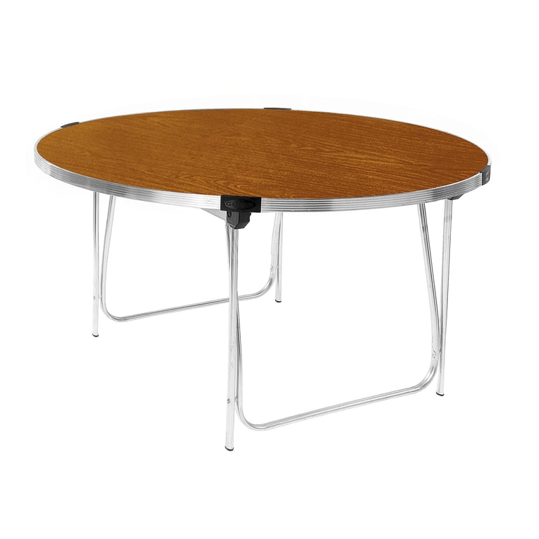 Round folding table, Ø 1520x698 mm, teak | AJ Products IE