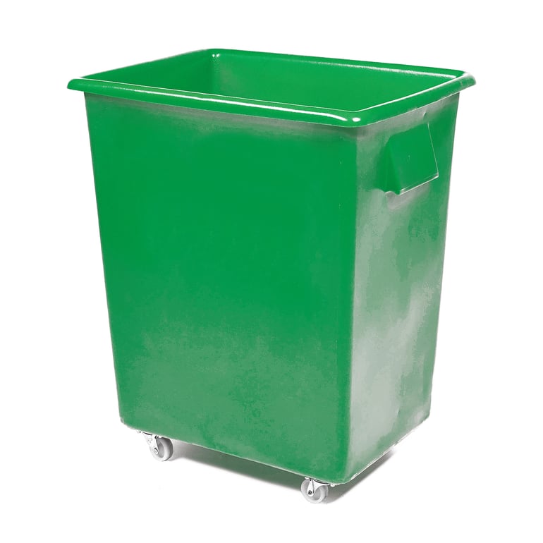 Bottle skip, 750x615x455 mm, 150 L, green | AJ Products UK