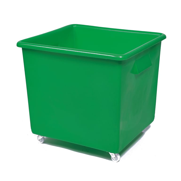 Bottle skip, 620x670x615 mm, 185 L, green | AJ Products UK