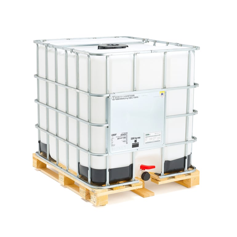 Levně IBC kontejner, dřevěná paleta, 1000 l
