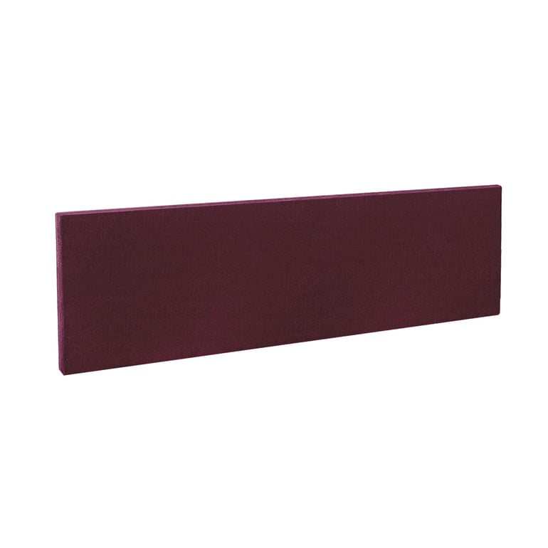 Rectangular desk screen, 1400x400 mm, burgundy | AJ Products UK