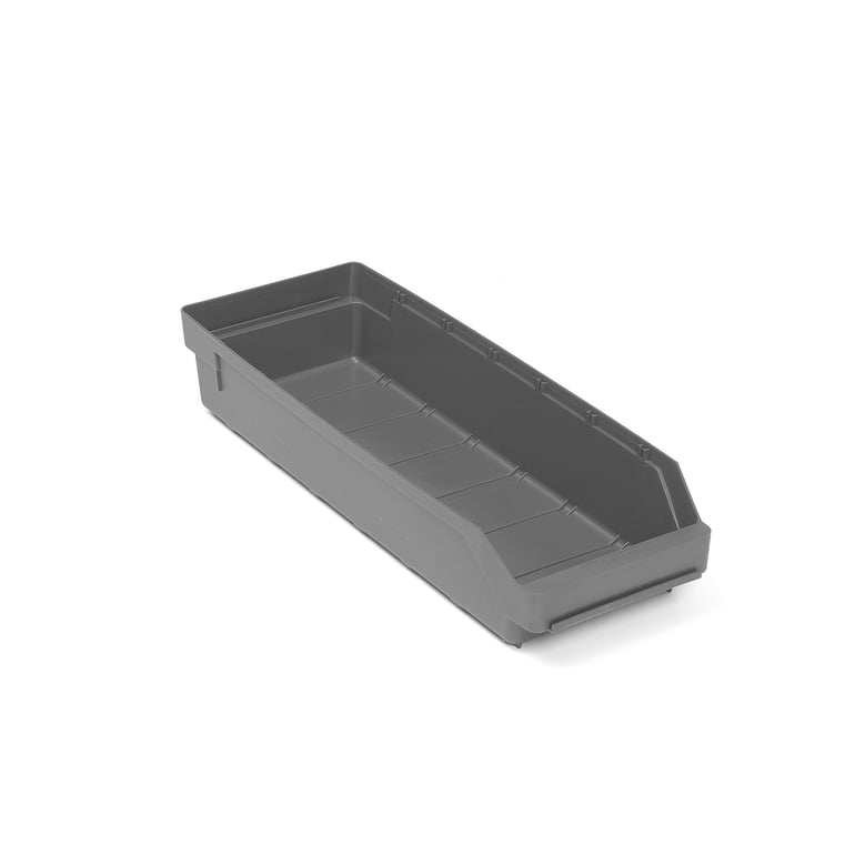 Levně Skladová nádoba REACH, 500x180x95 mm, recyklovaný plast, šedá