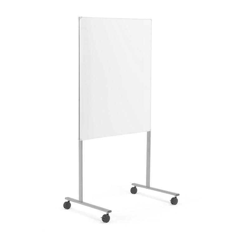 Levně Bílá magnetická tabule DORIS, mobilní, jednostranná, 1005x1205 mm