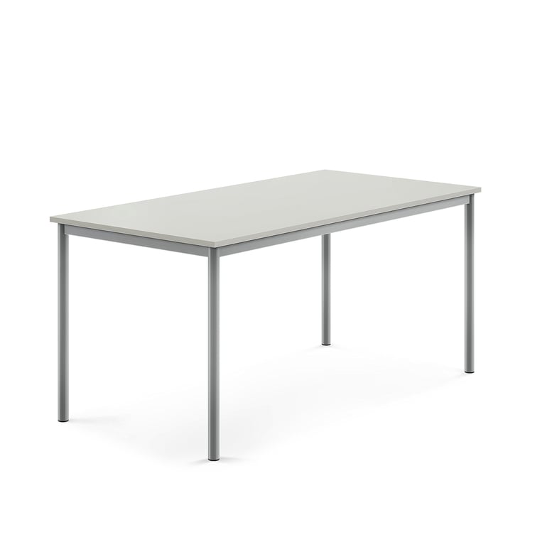 Fotografie produktu: Stůl SONITUS, 1600x800x720 mm, stříbrné nohy, akustická HPL deska, šedá
