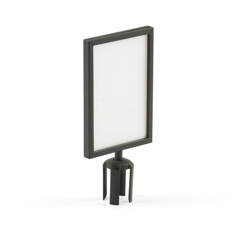 Levně Informační rámeček, A4 na výšku, černá