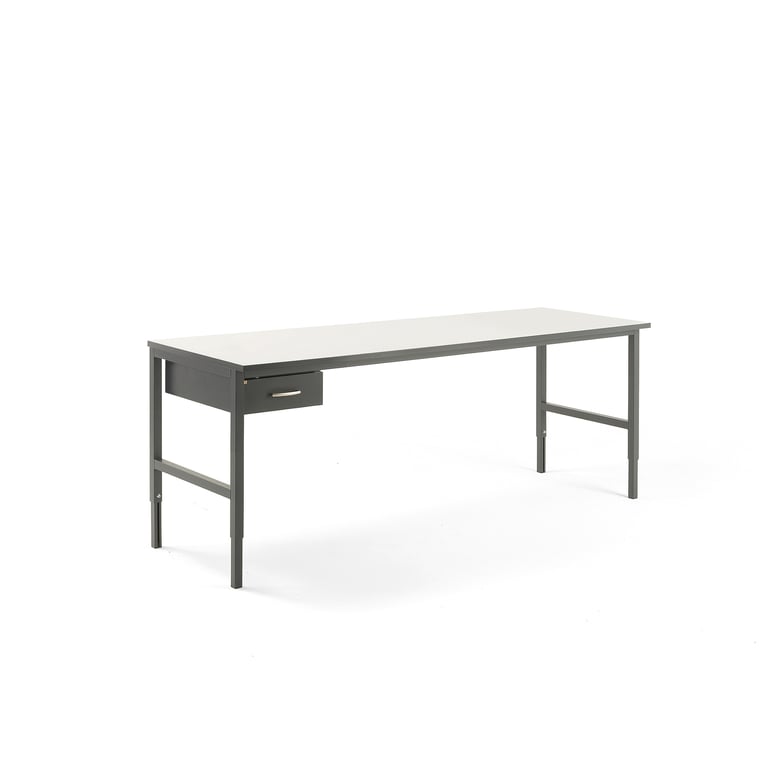 Levně Pracovní stůl CARGO, 2400x750 mm, 1 zásuvka